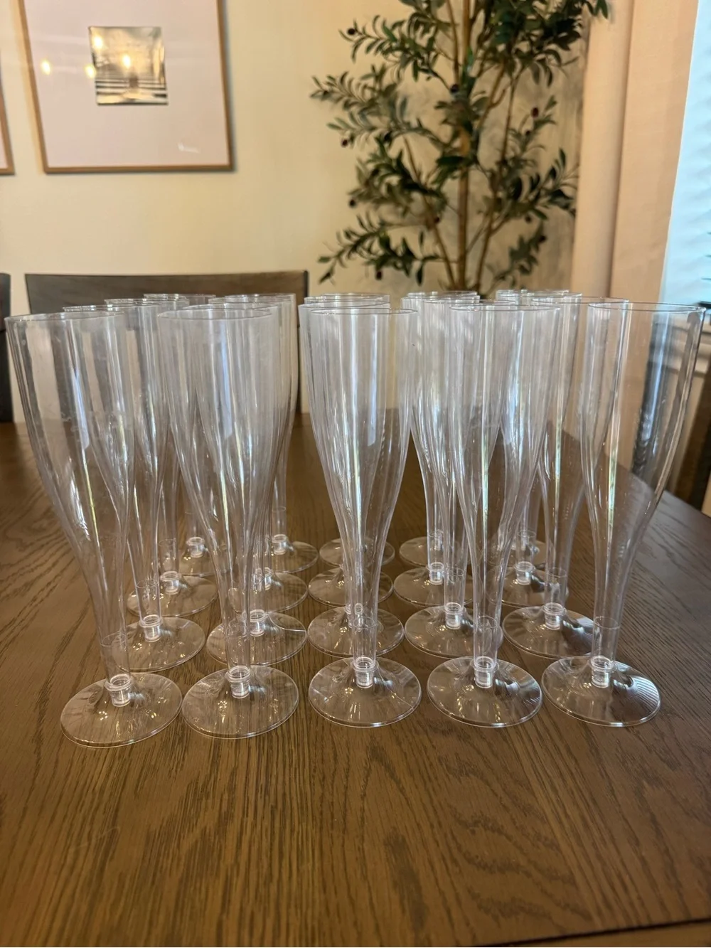 Plastic Champagne Flutes